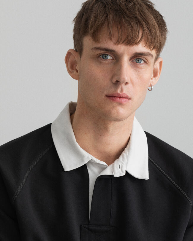 Rugger sweatshirt met korte mouwen