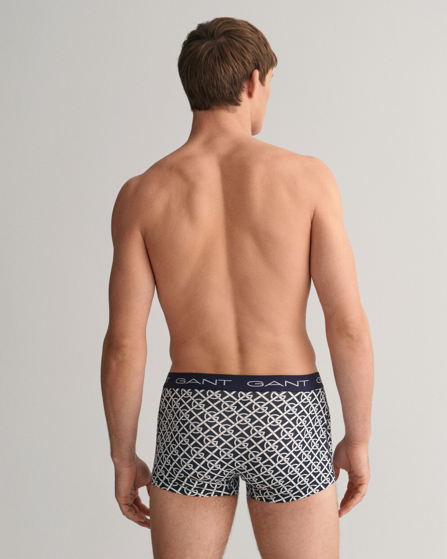 Set van drie boxershorts met G-patroon