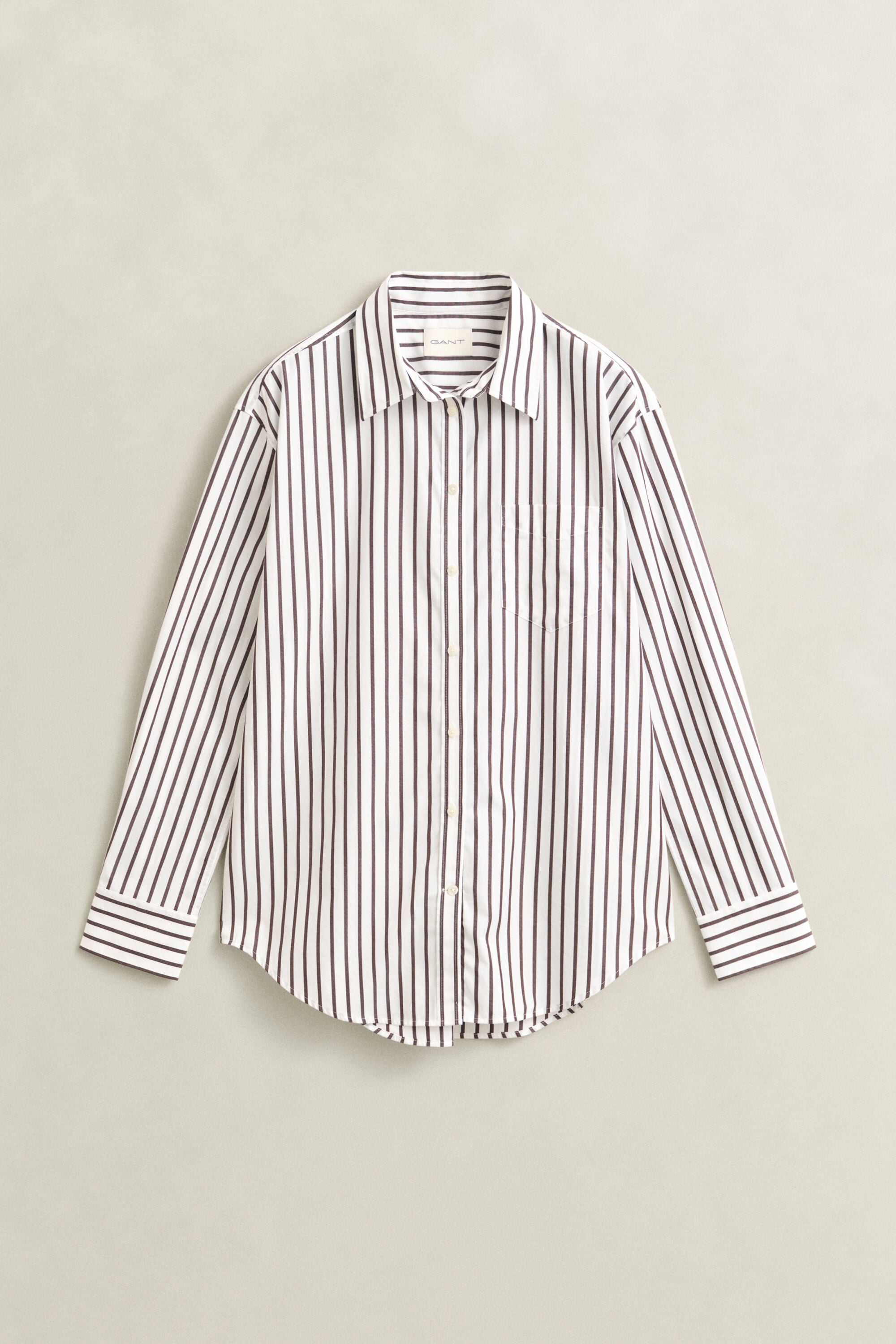 Relaxed Fit klassiek gestreept overhemd van poplin