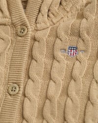 Baby kabelgebreid vest van katoen