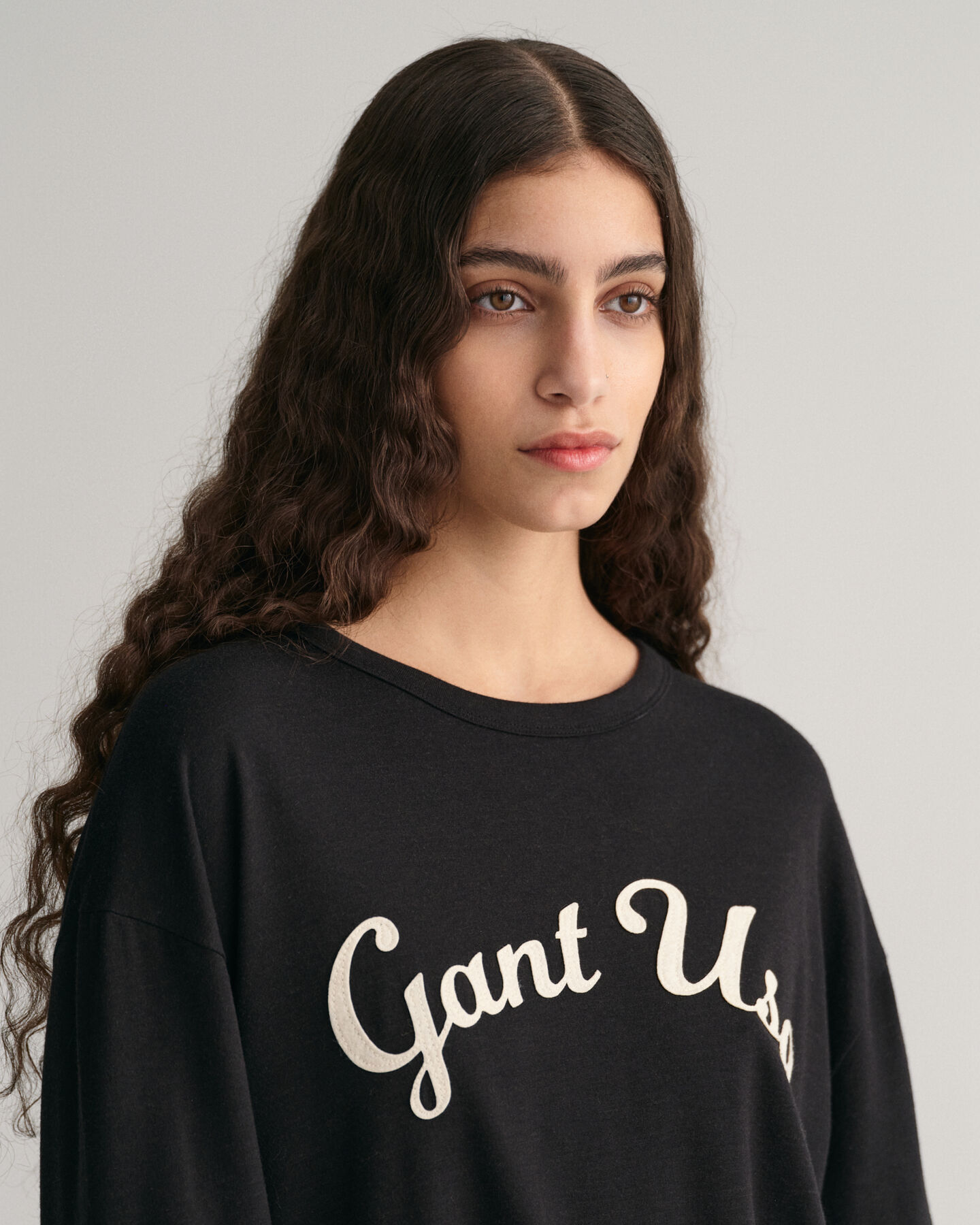 Script Graphic T-shirt met lange mouwen