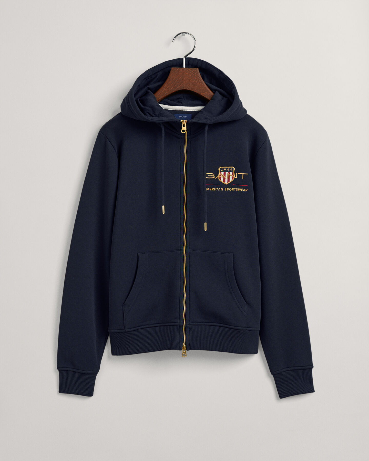 Archive Shield hoodie met ritssluiting