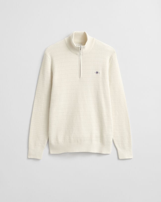 Gebreide trui met minikabels en korte rits