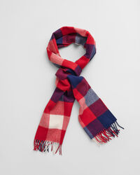 Geruite sjaal van merinoswol