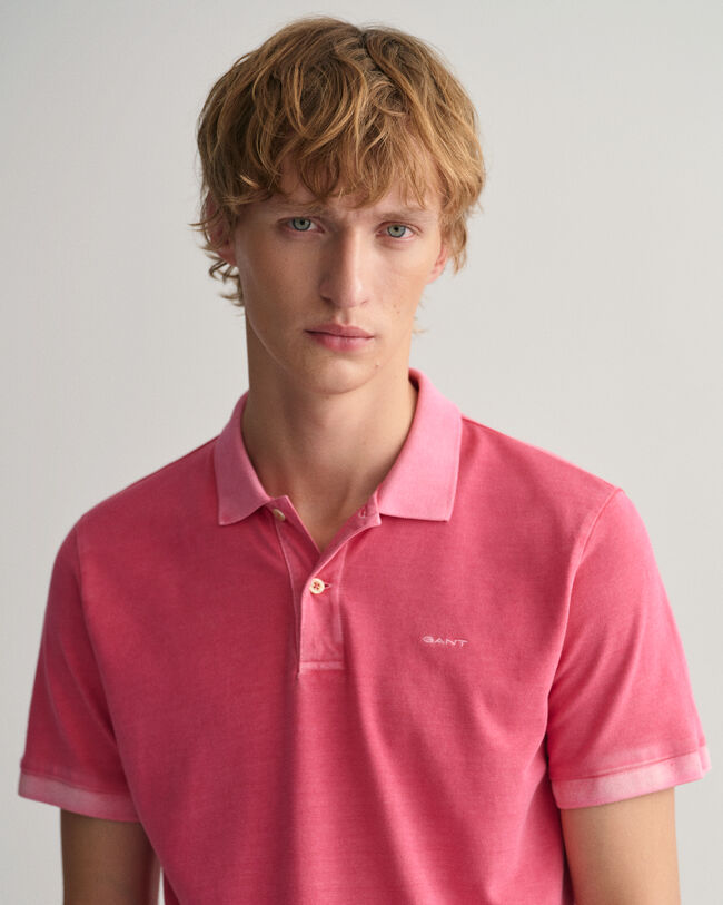 Sunfaded piqu&eacute; poloshirt