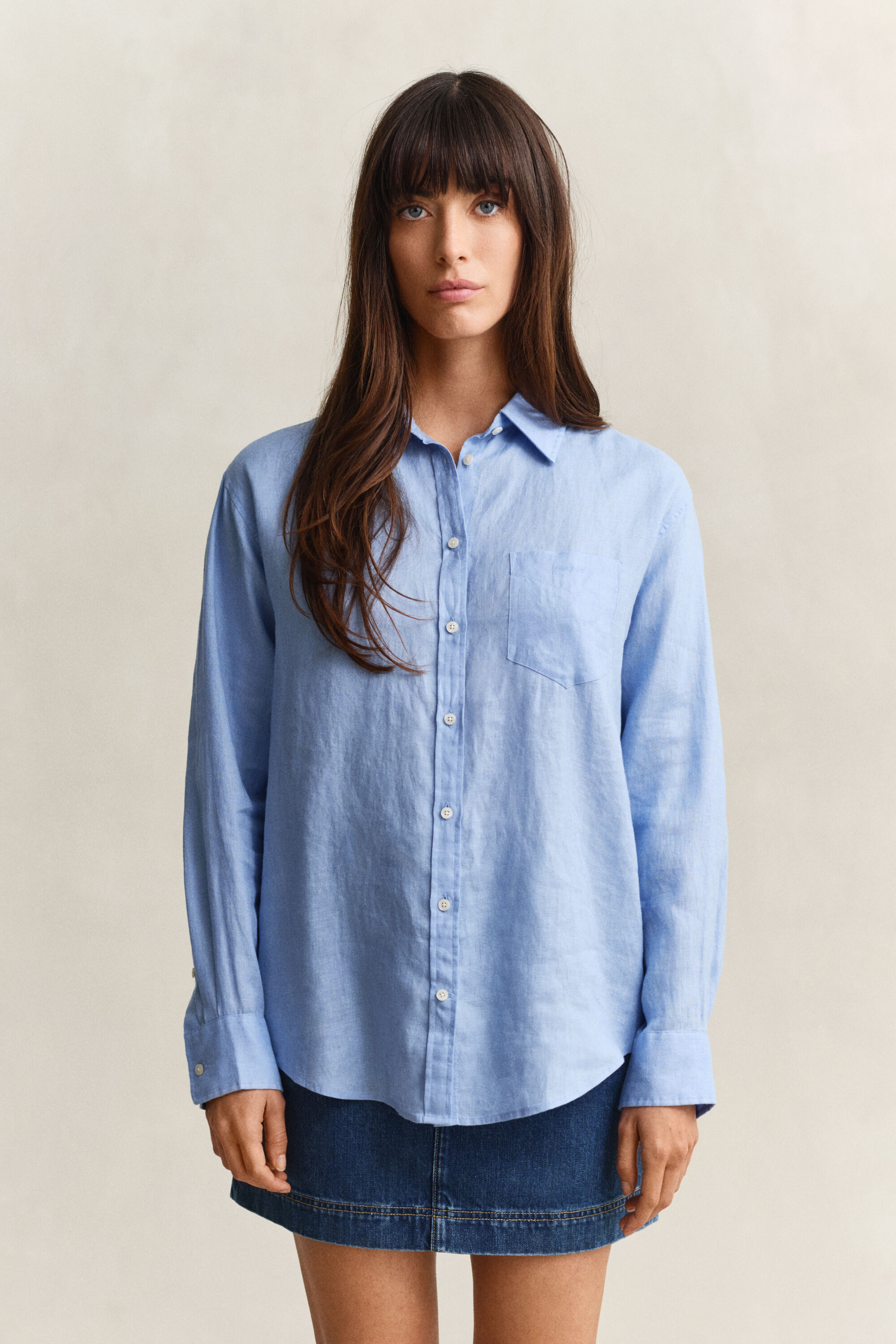 Relaxed Fit linnen blouse