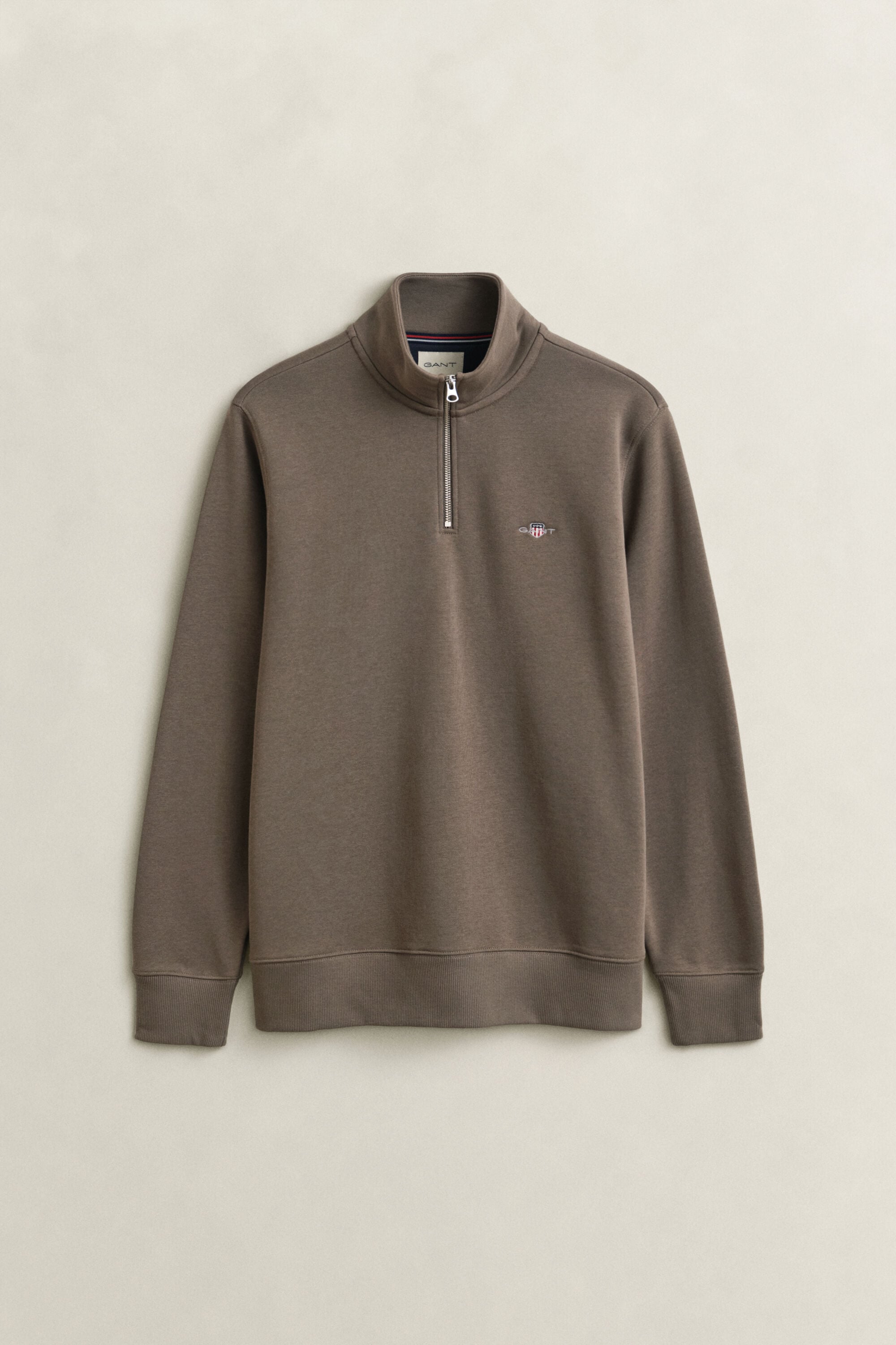 Shield sweatshirt met korte rits
