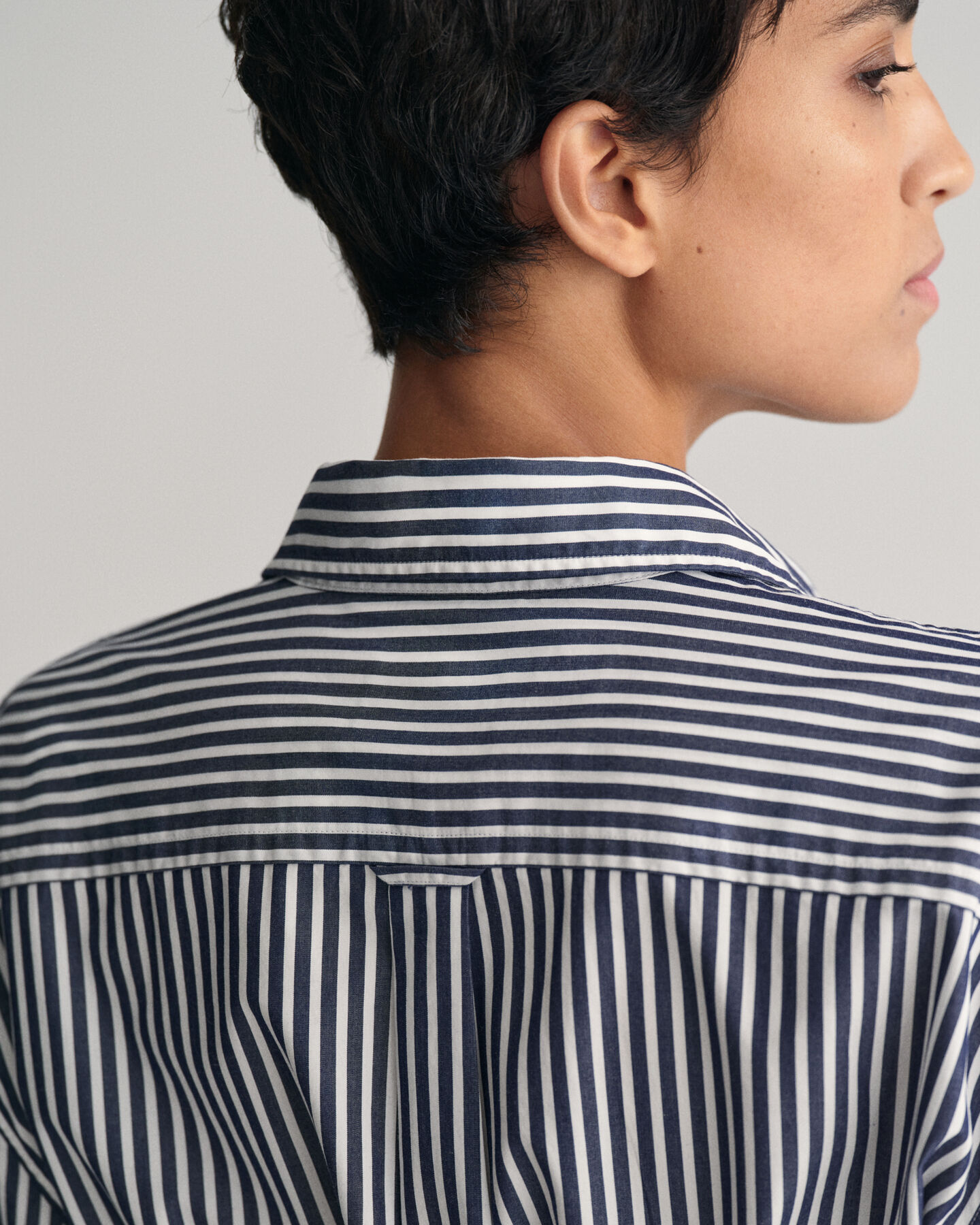 Poplin overhemdjurk met strepen