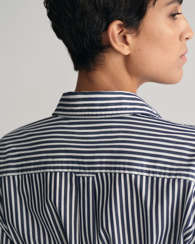 Poplin overhemdjurk met strepen