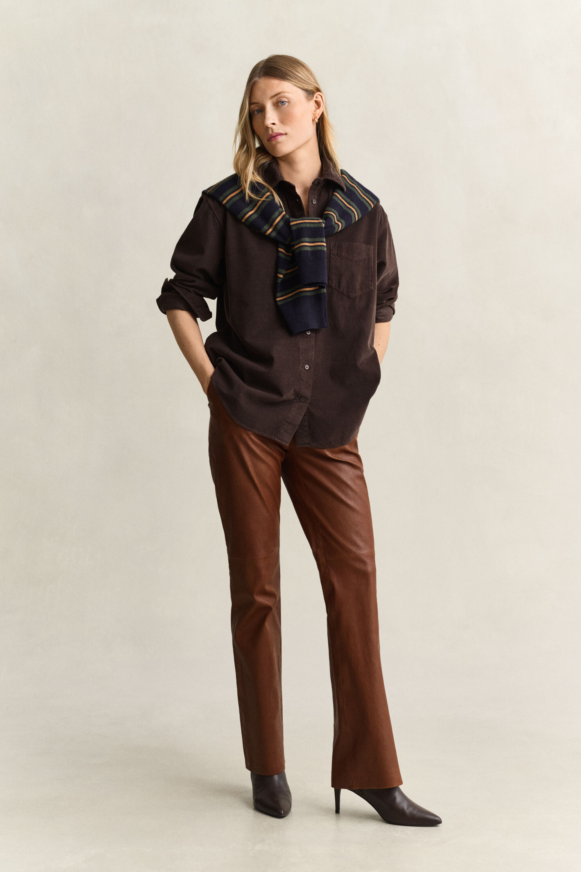 Relaxed corduroy overhemd