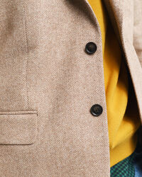 Kostuumblazer met visgraatmotief