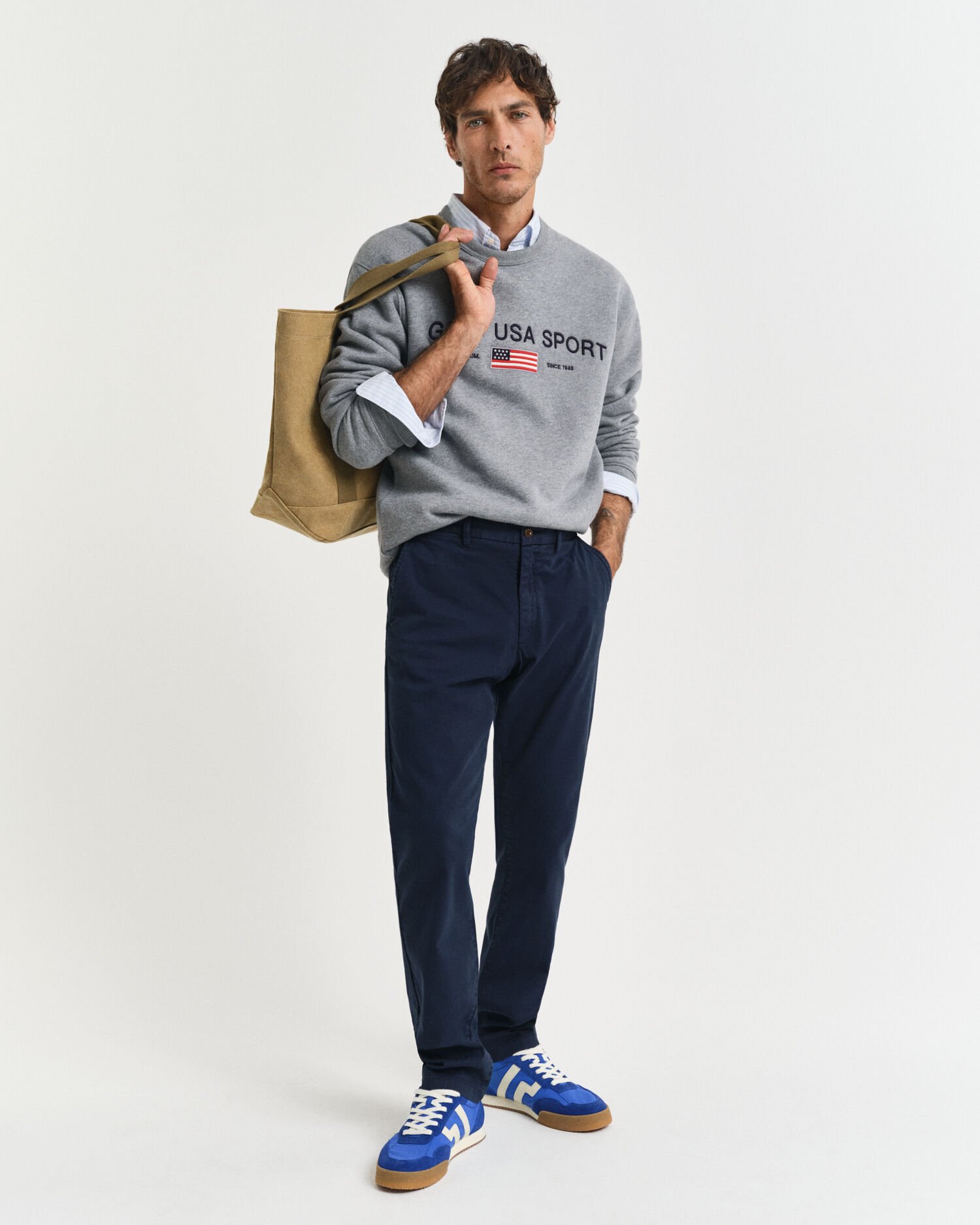 Slim Fit Dobby Structured chino