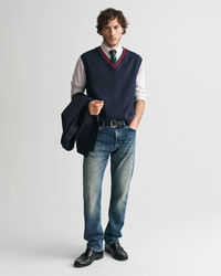 Bodywarmer met V-hals