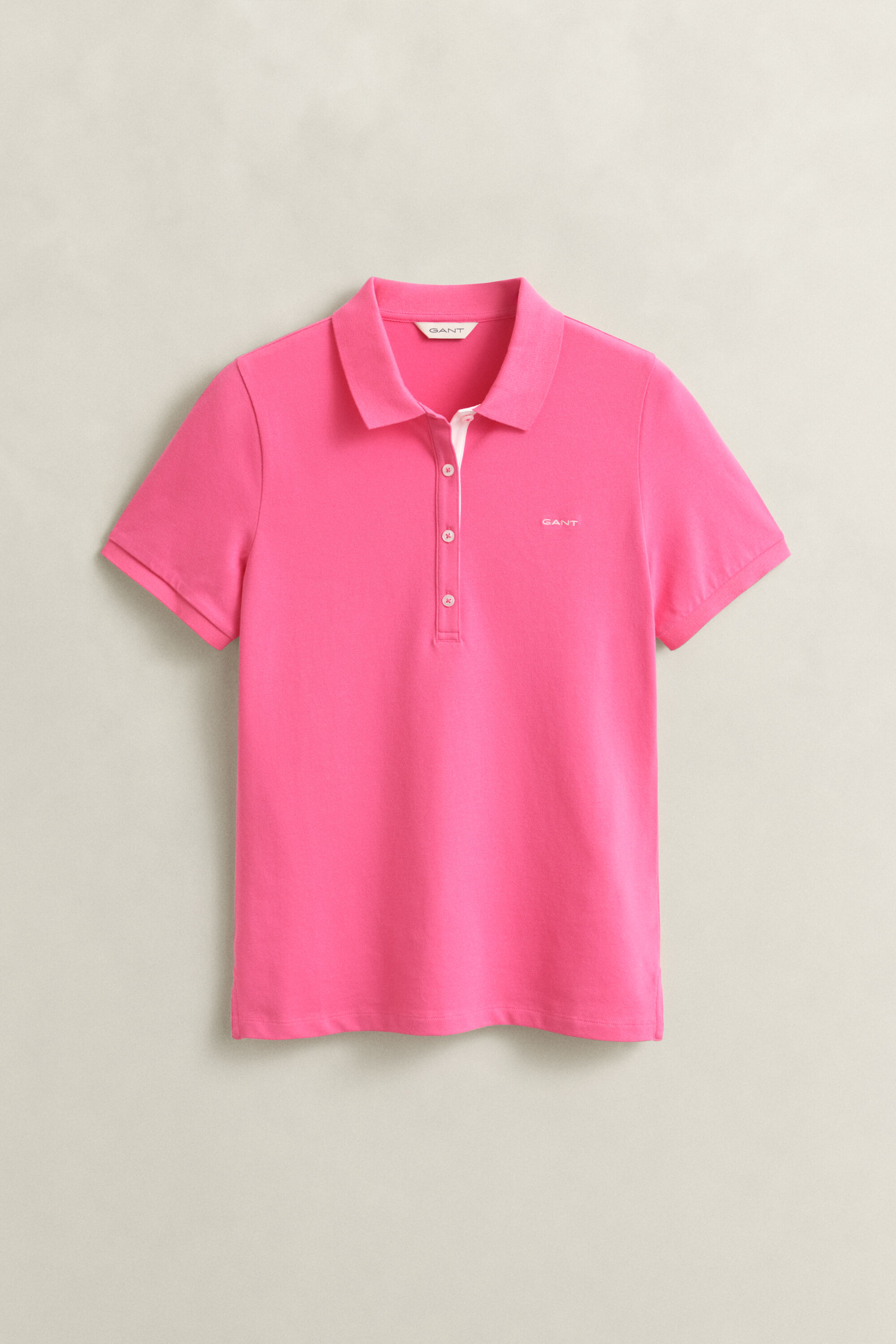 Piqué poloshirt met contrasterend detail