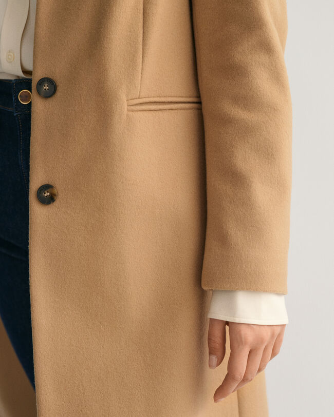 Getailleerde jas van wolmix