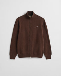 Casual vest van katoen met ritssluiting