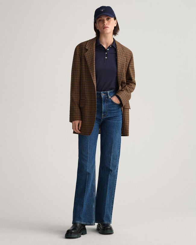 Original piqué poloshirt met lange mouwen