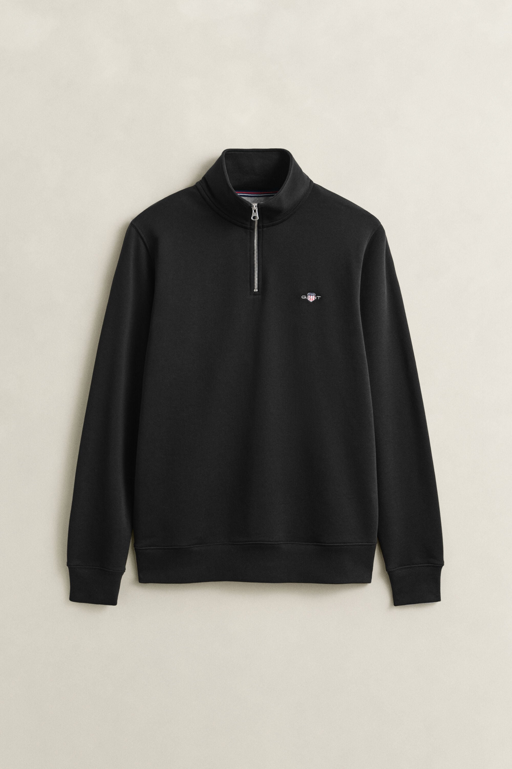 Shield sweatshirt met korte rits