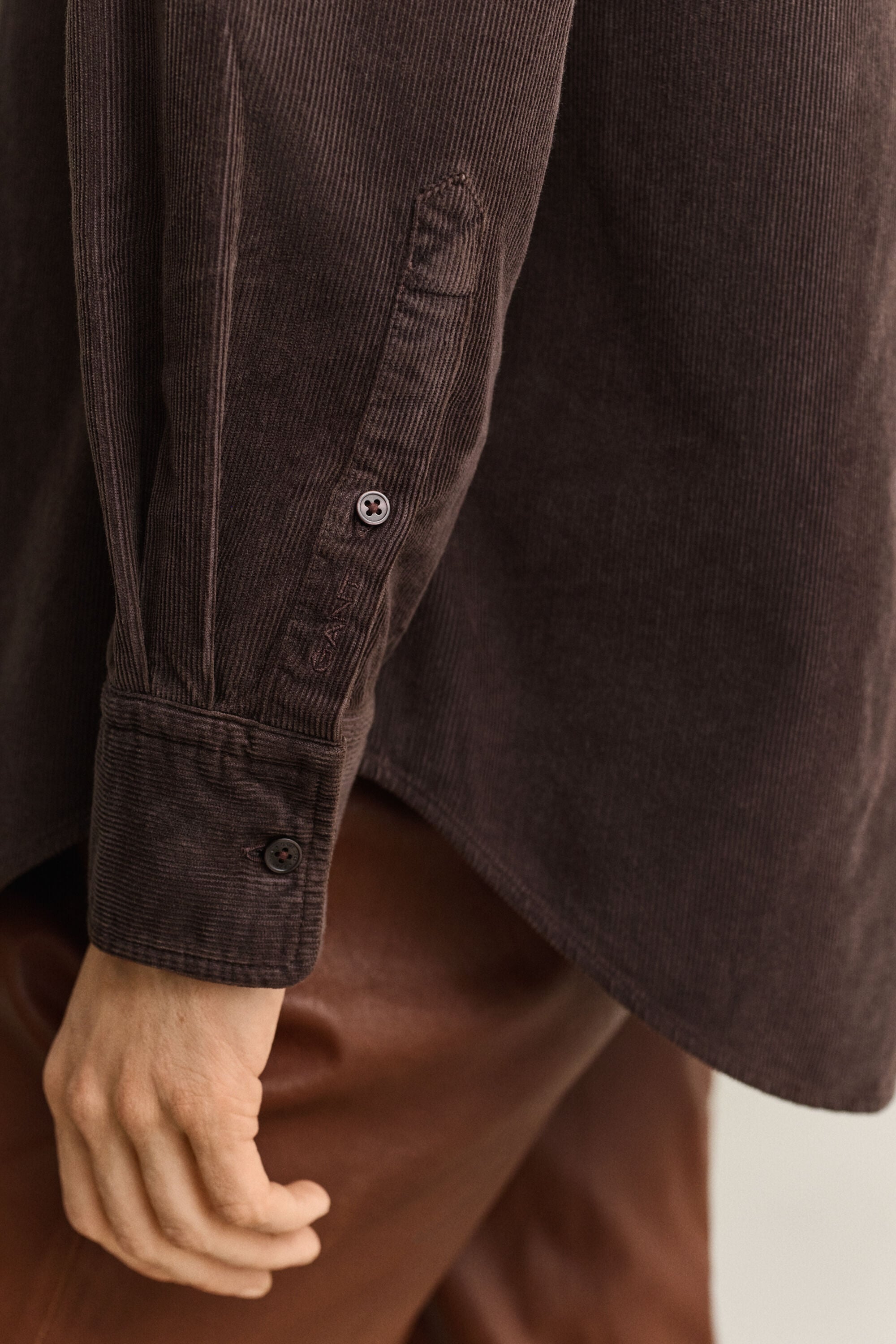 Relaxed corduroy overhemd