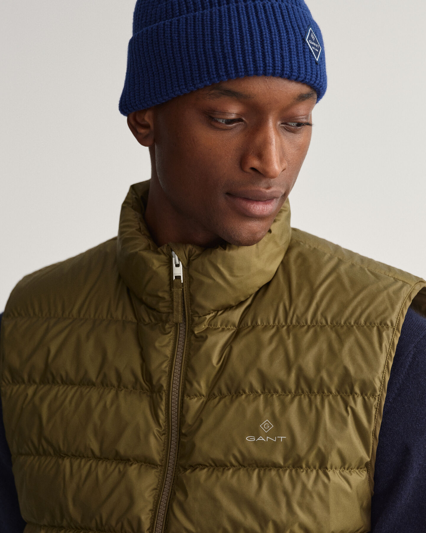 Lichte donsbodywarmer