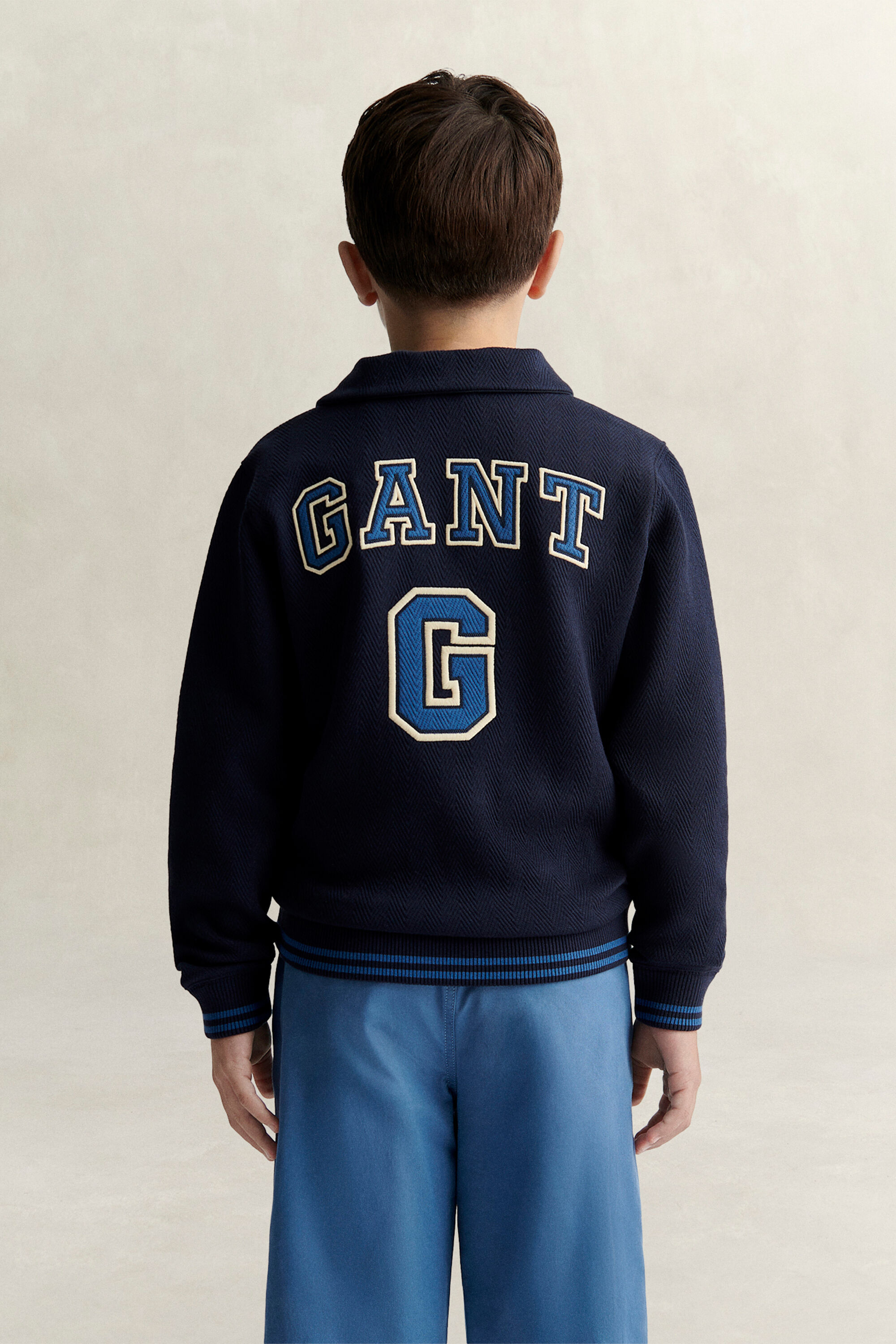 Sweatshirt met kraag voor tienerjongens