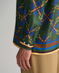 Relaxed Fit Medallion overhemd van zijde