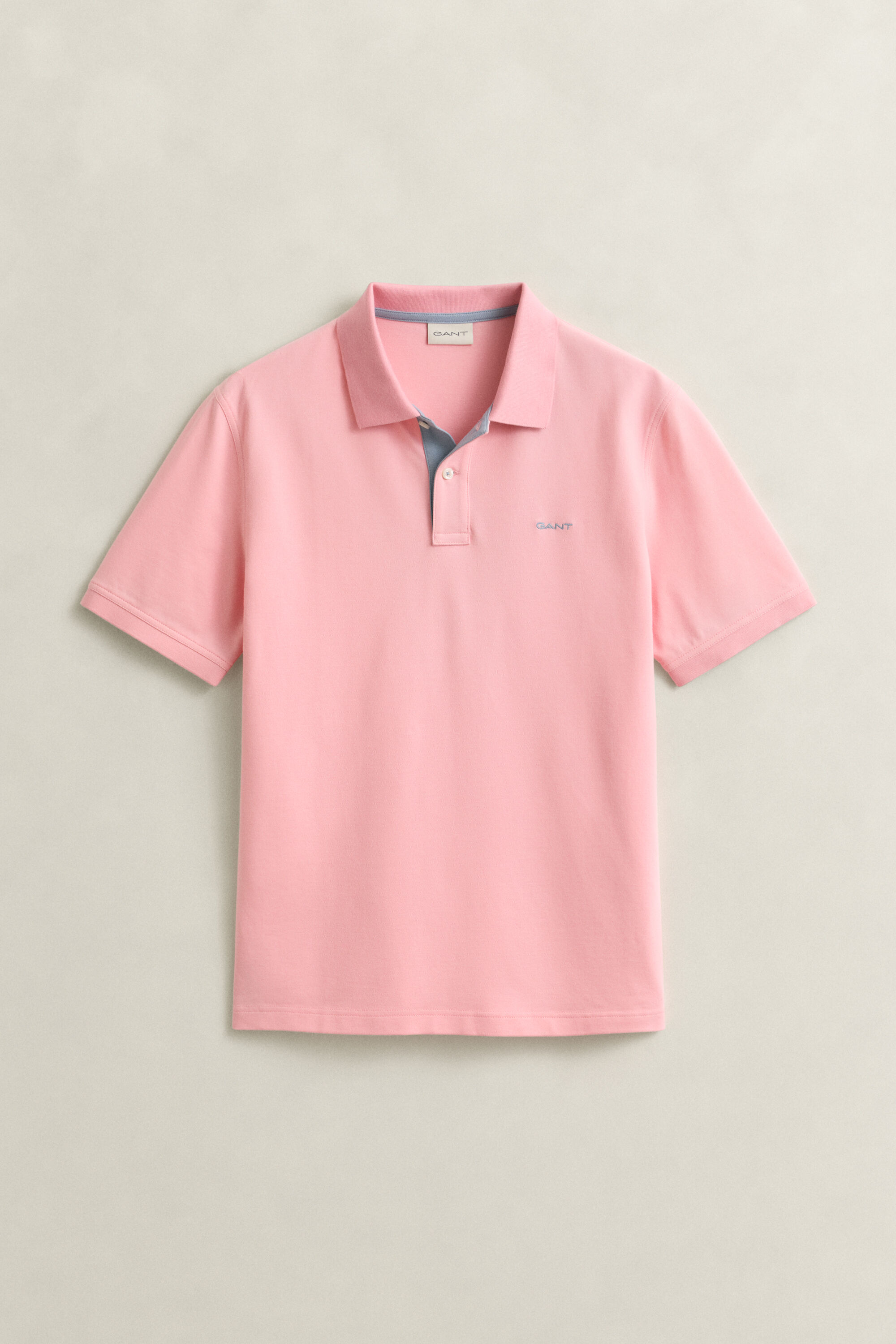 Piqué poloshirt met contrasterend detail
