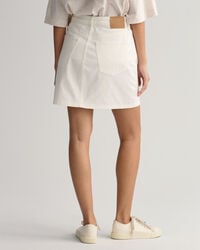 Witte denim rok