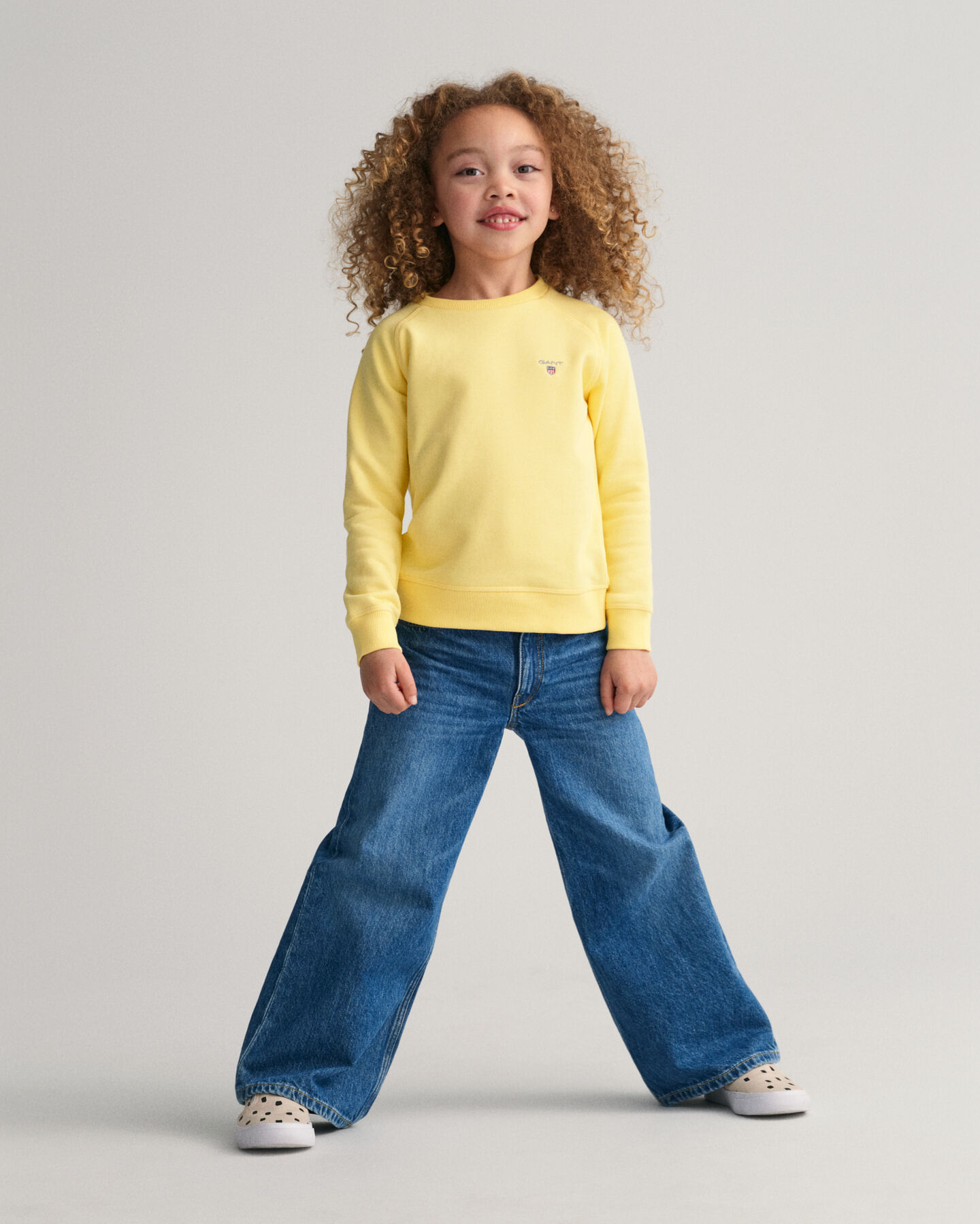 Girls jeans met wijde pijpen