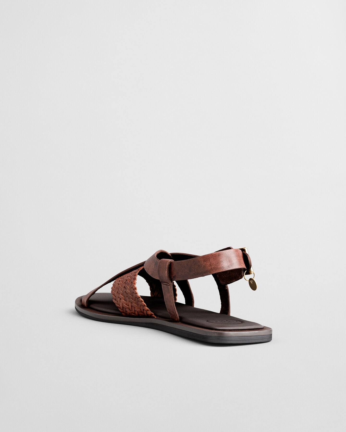 Sunlaz sandalen van gevlochten leer