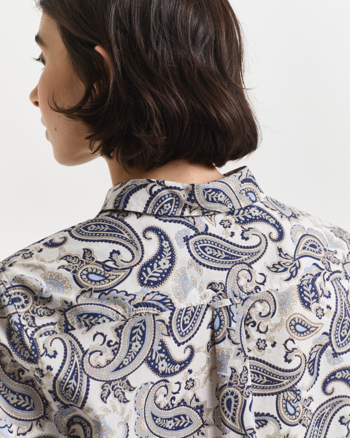 Paisley overhemd van katoenen voile