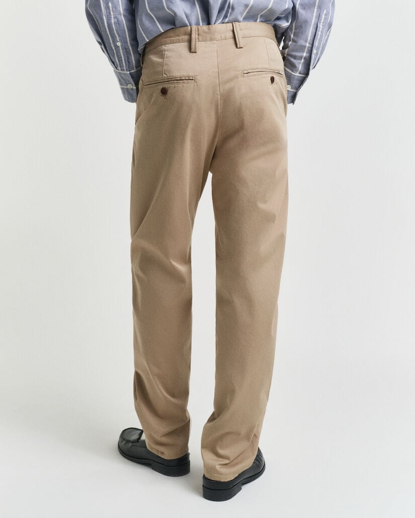 Regular Fit chino van keperstof