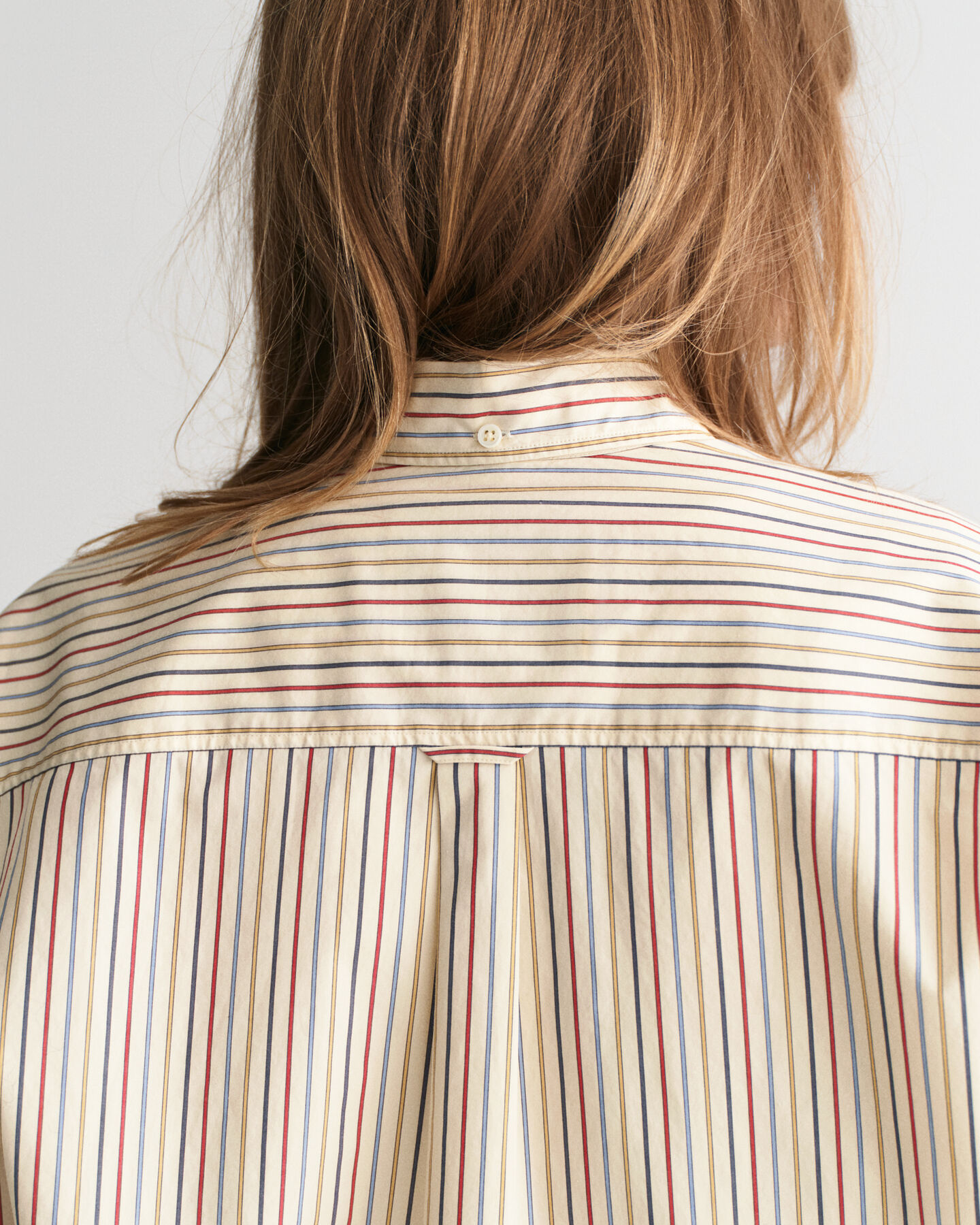Oversized gestreept overhemd van poplin