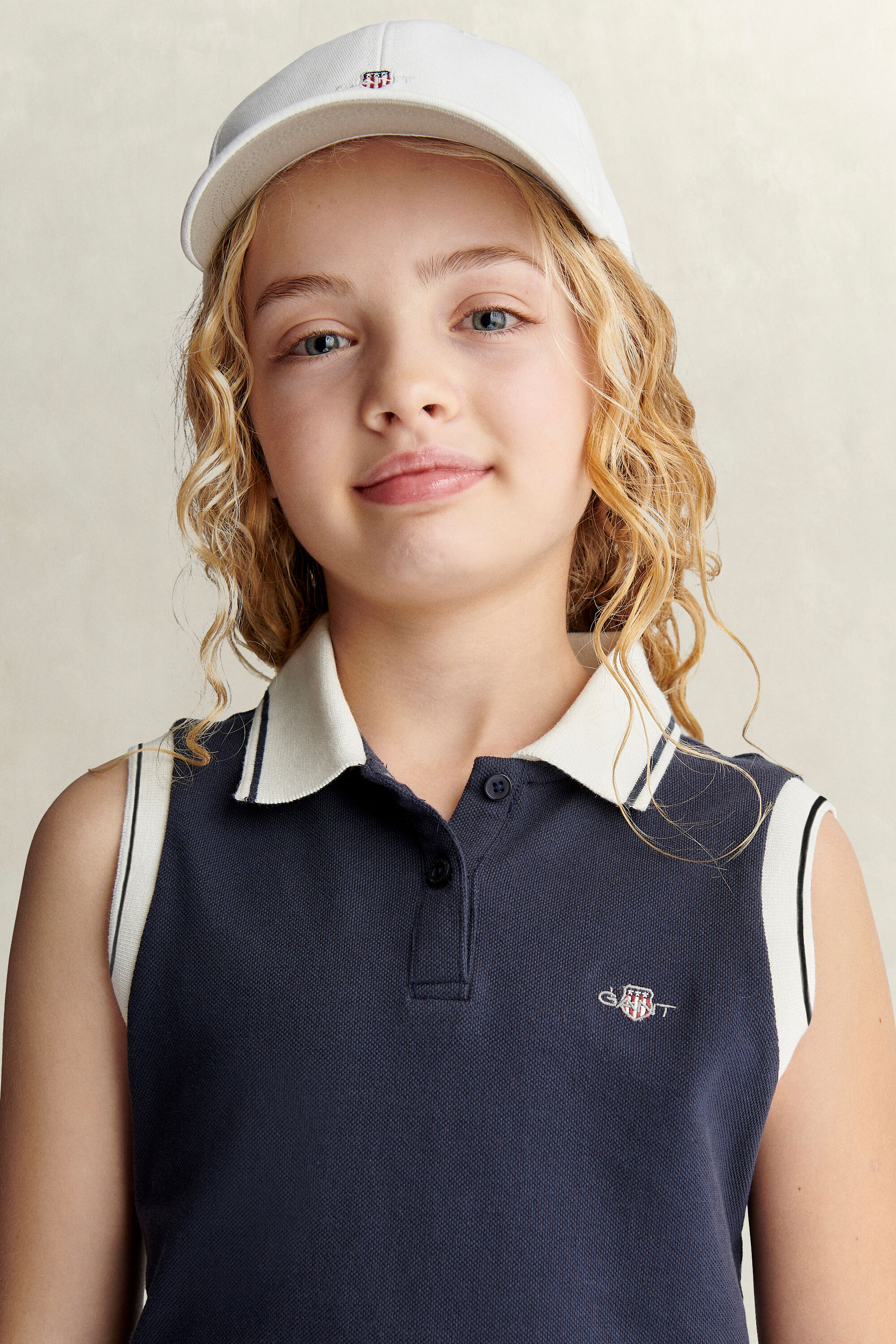 Teen Girls mouwloos poloshirt