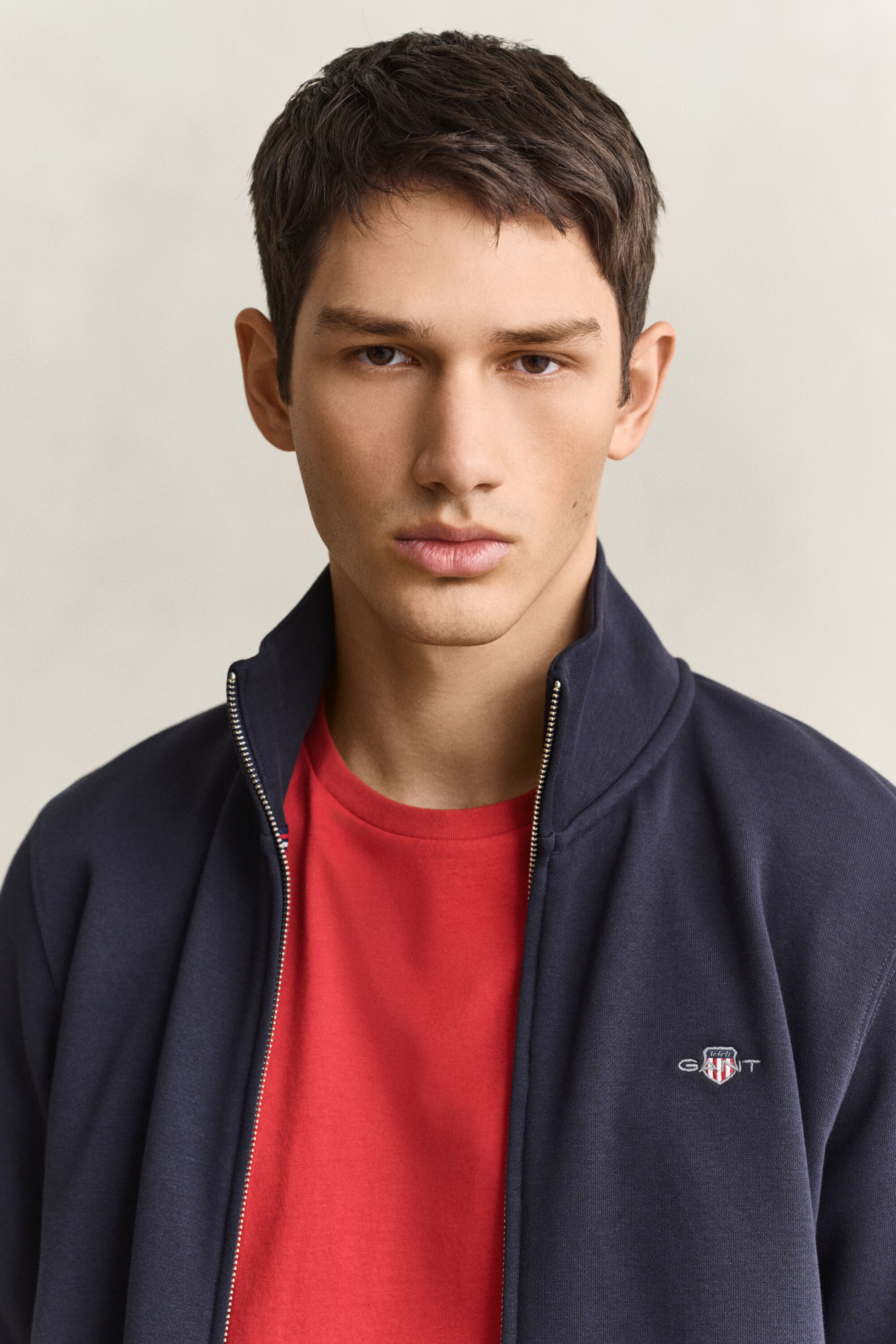 Shield sweatshirt met ritssluiting