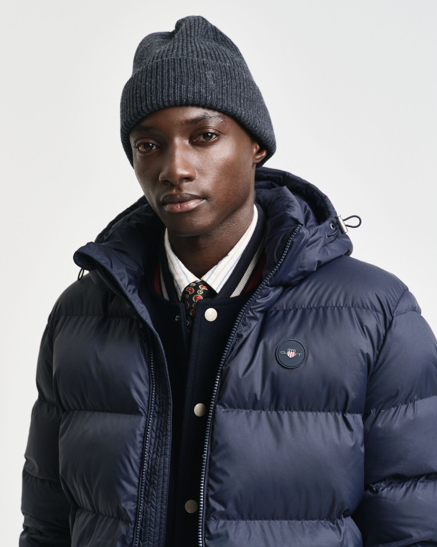 Gebreide beanie van fijne wol