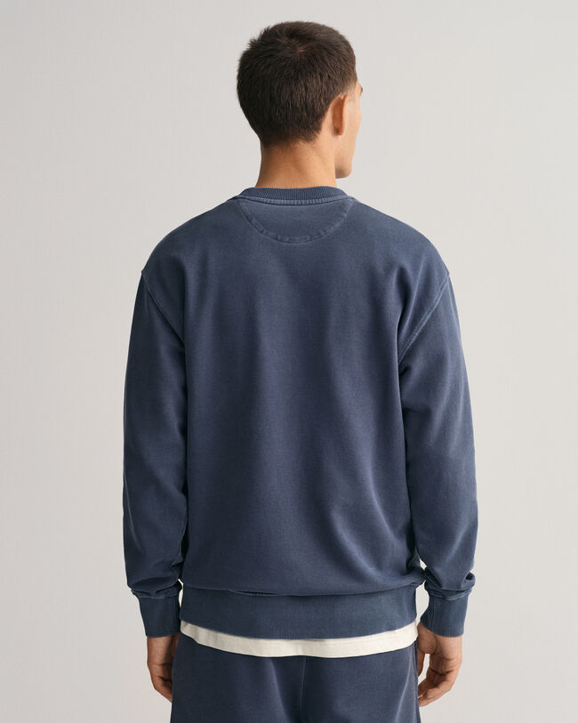 Sunfaded sweatshirt met ronde hals