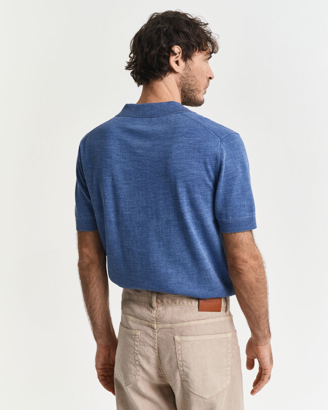 Sunfaded polotrui met korte mouwen