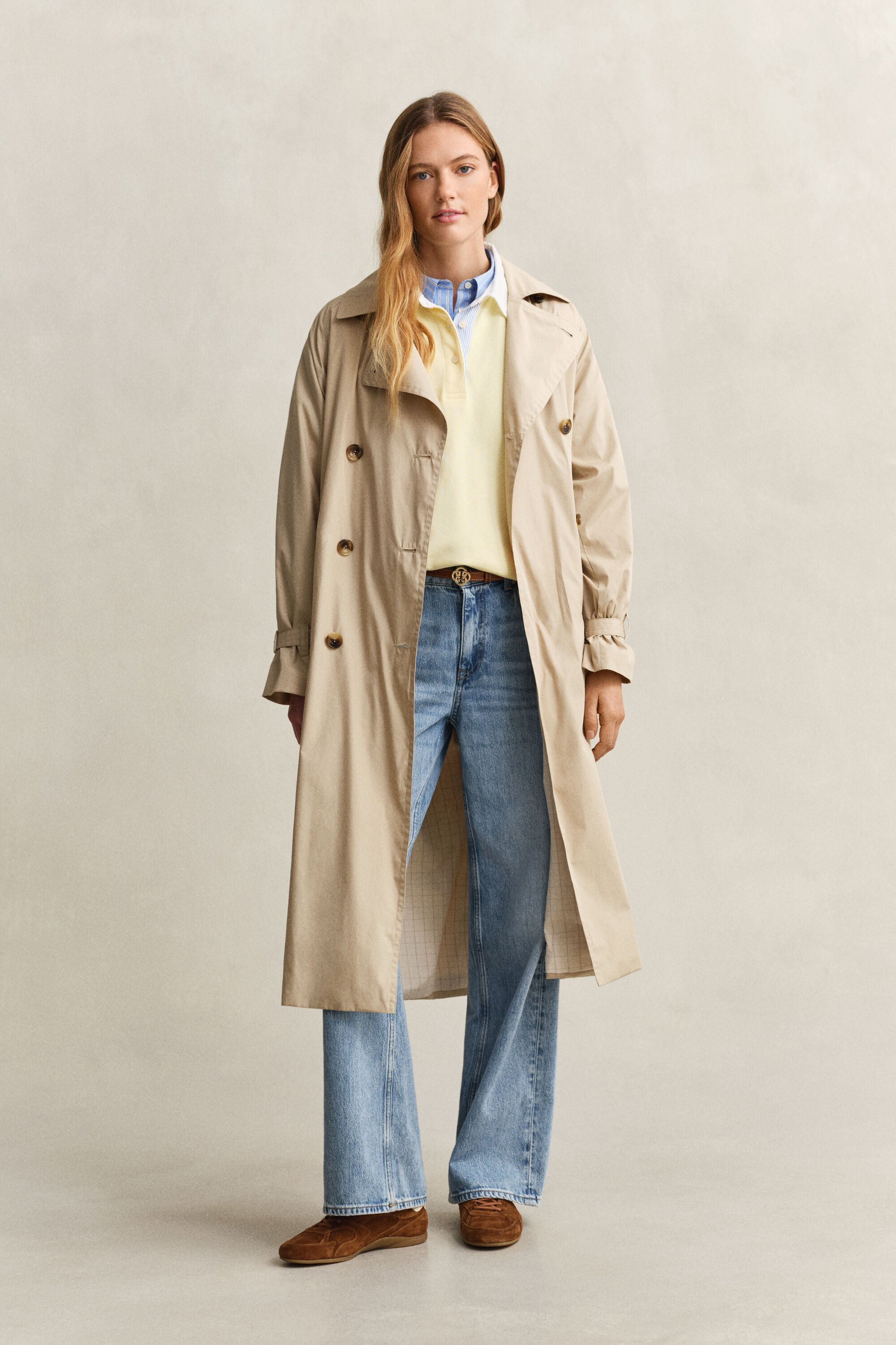Lichte trenchcoat