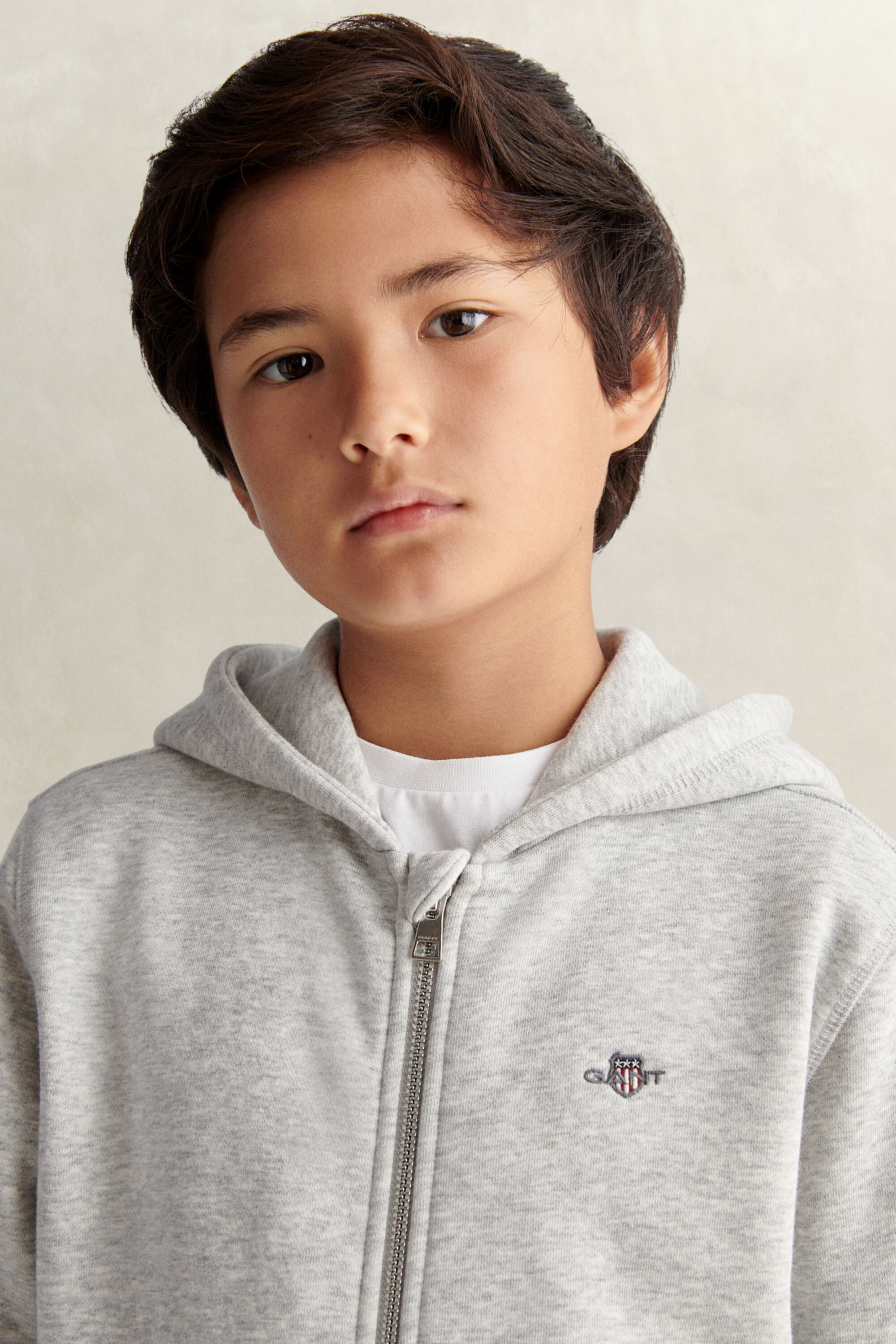 Teens Shield hoodie met ritssluiting