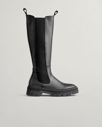 Monthike laarzen met hoge schacht