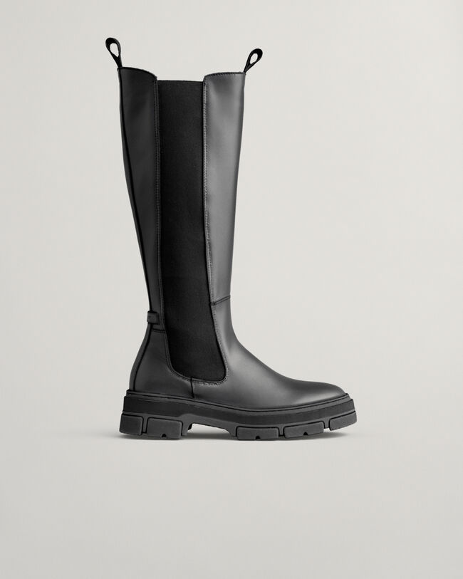 Monthike laarzen met hoge schacht