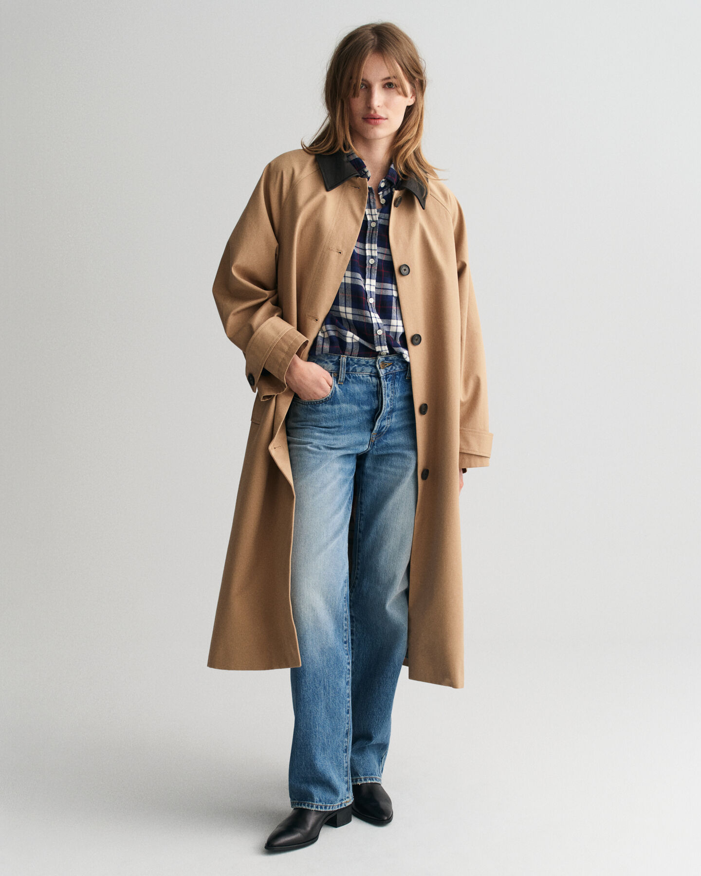 Relaxed Fit flanellen overhemd met ruitje