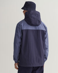 Jack met capuchon met kleurblokken