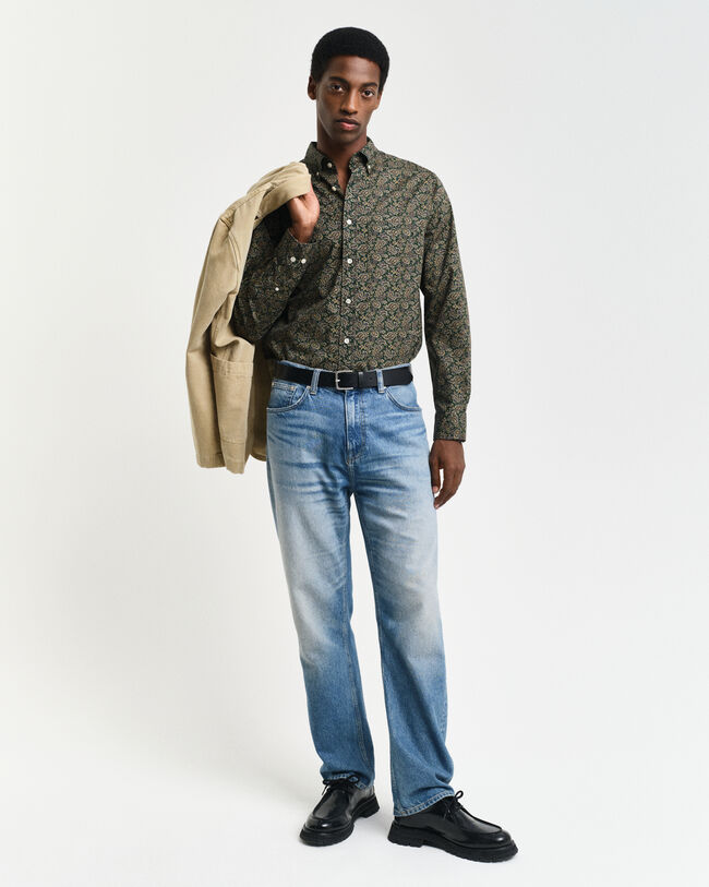 Regular Fit overhemd met paisleyprint