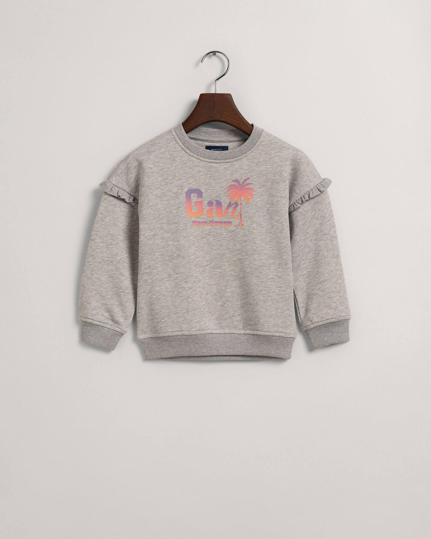 Girls GANT Palm Print sweater