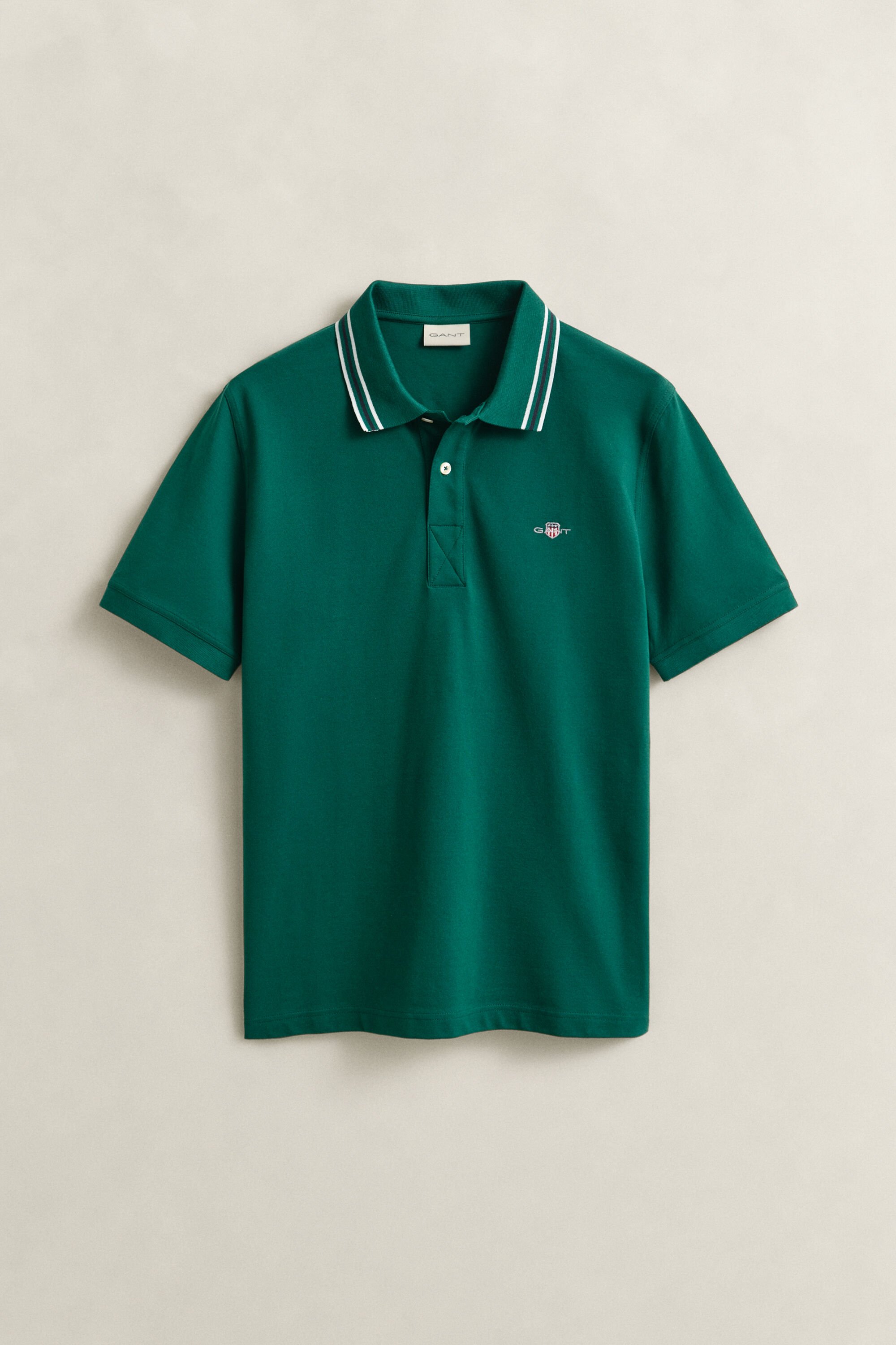 Poloshirt met biesje langs de kraag