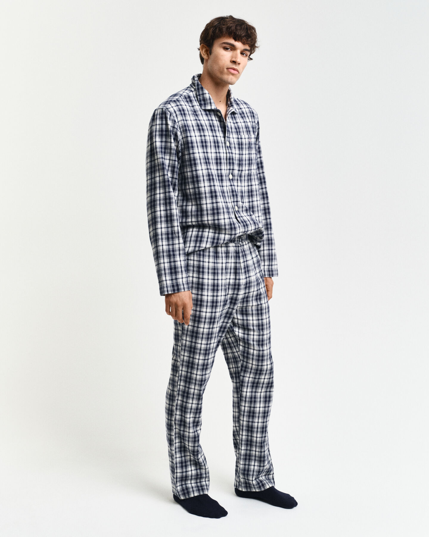 Flanellen pyjamaset shirt & broek in cadeauverpakking