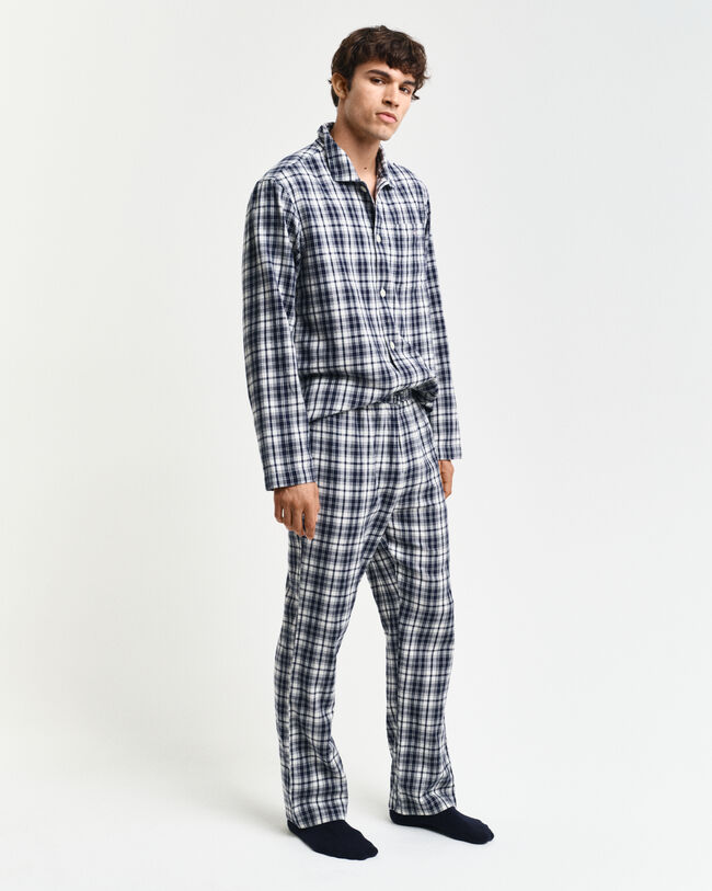 Flanellen pyjamaset shirt & broek in cadeauverpakking