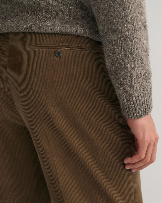 Corduroy kostuumbroek